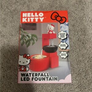 Hello Kitty Red LED Waterfall Fountain